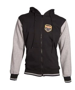 Hooded Jacket TOP TEN Coat Of Arms - Black/grey, 19111-91 Jackets