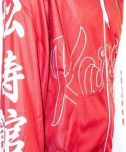 Hoodies Hoody TOP TEN Karate WKF - Red/white, 19341-41