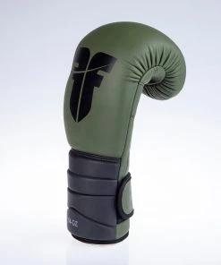 Fighter Boxing Gloves Sparring - Matt Khaki/black, FBG-002KB 14 Fighter Boxing Gloves Sparring - Matt Khaki/black, FBG-002KB