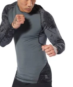 Reebok Jacquard Rashguard - Black, DQ1982