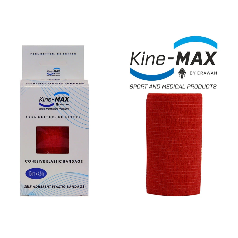 KinesioMAX TRAINING Kine-MAX Self-securing Elastic Bandage-5cm,7,5cm,10cm - Red, CEB5RED,CEB7RED,CEB10RED 4 KinesioMAX TRAINING Kine-MAX Self-securing Elastic Bandage-5cm,7,5cm,10cm - Red, CEB5RED,CEB7RED,CEB10RED