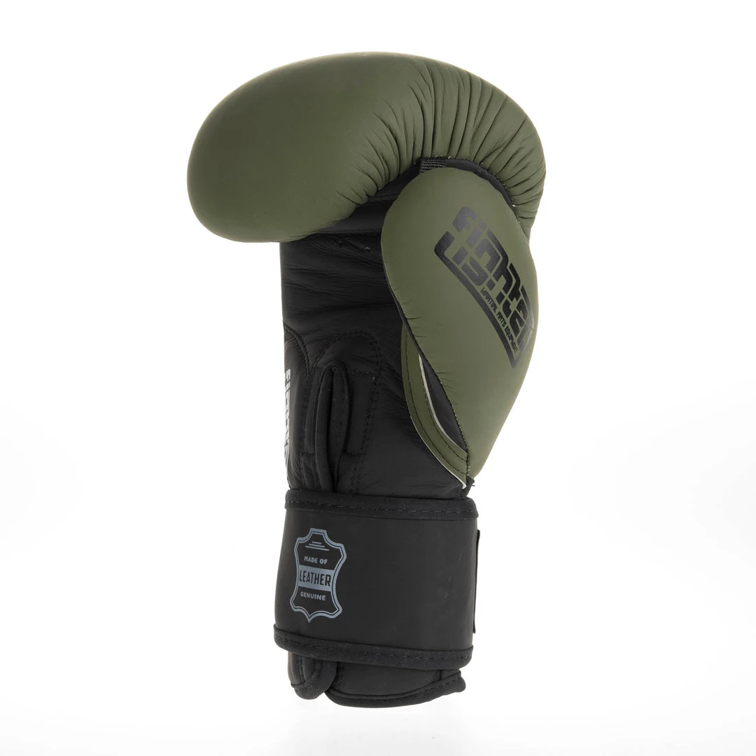Fighter Boxing Gloves SIAM - Matt Khaki, FBG-003KB 11 Fighter Boxing Gloves SIAM - Matt Khaki, FBG-003KB