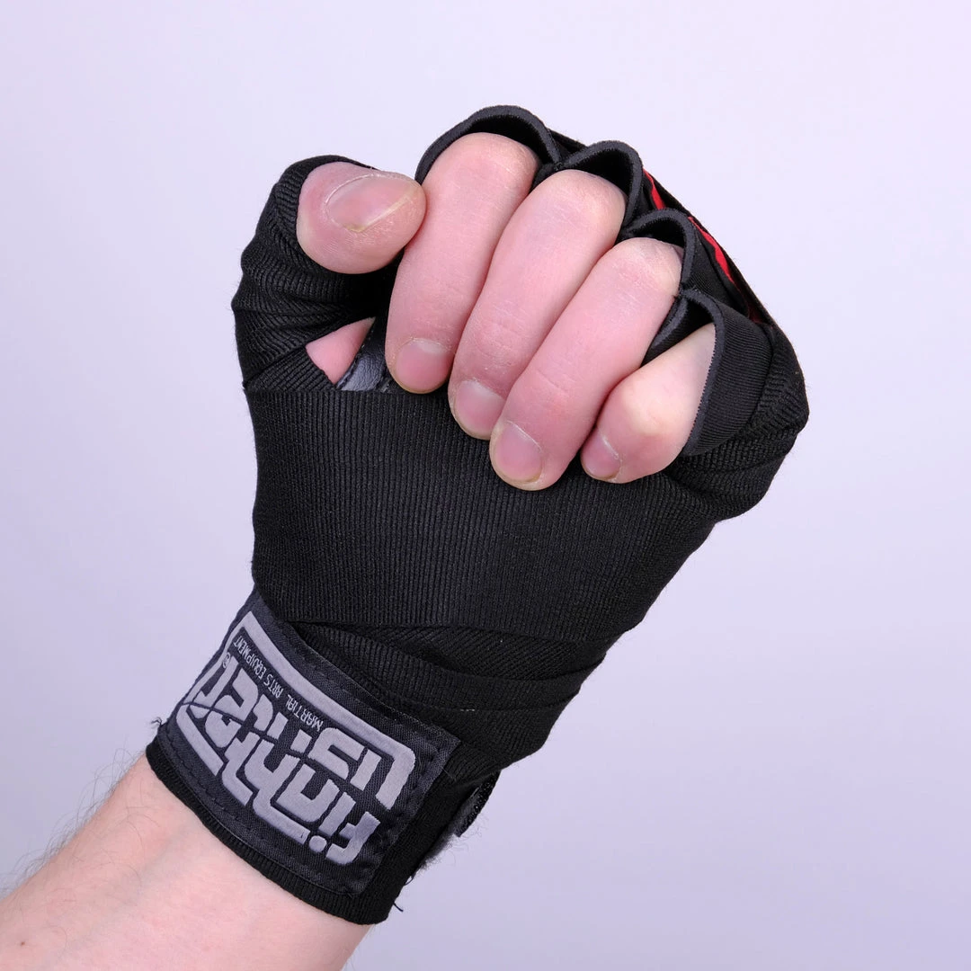 Fighter Strap Gel Hand-Wraps - Black/red, FGW-001BR 4 Fighter Strap Gel Hand-Wraps - Black/red, FGW-001BR