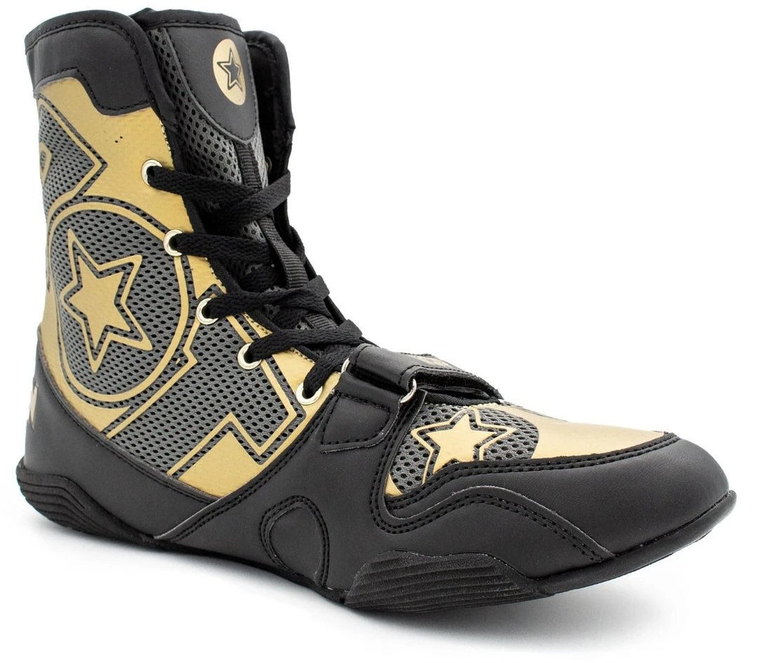 Boxing Shoes Top Ten - Black/gold, 1172-92 4 Boxing Shoes Top Ten - Black/gold, 1172-92