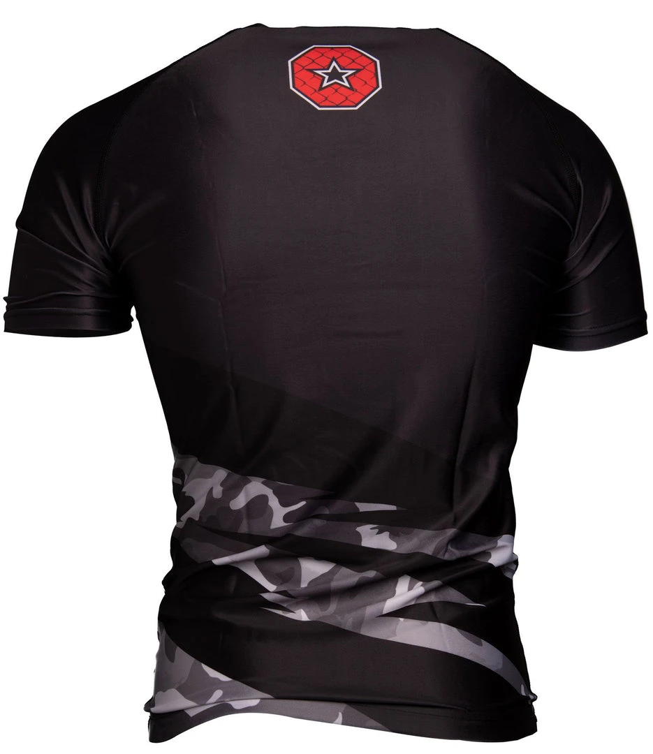 Rash Guard TOP TEN Scratched - Black, 14161-9 Rash Guards 4 Rash Guard TOP TEN Scratched - Black, 14161-9 Rash Guards