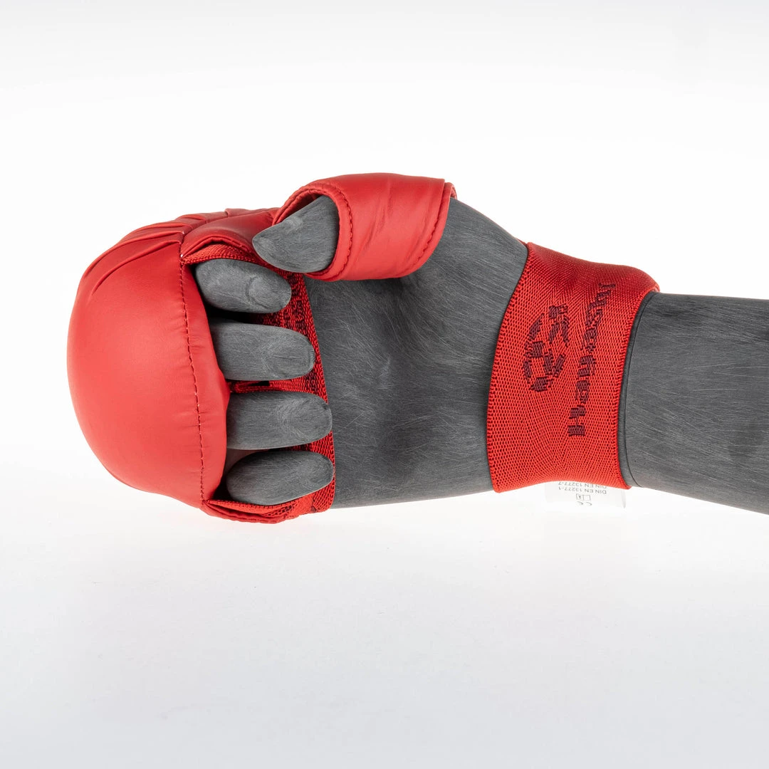 Hayashi Karate Fist Protector TSUKI With Thumb (WKF Approved) - Red, 238 4 Hayashi Karate Fist Protector TSUKI With Thumb (WKF Approved) - Red, 238