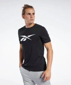 Reebok Workout Ready Tee - Black, FK6180 Training T-Shirts