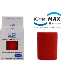 KinesioMAX TRAINING Kine-MAX Self-securing Elastic Bandage-5cm,7,5cm,10cm - Red, CEB5RED,CEB7RED,CEB10RED 7 KinesioMAX TRAINING Kine-MAX Self-securing Elastic Bandage-5cm,7,5cm,10cm - Red, CEB5RED,CEB7RED,CEB10RED
