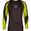 TOP TEN MMA Rash Guard TOPTEN UFA Long Sleeve - Black/yellow, 14111-92