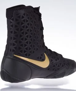 Kids Nike KO Boxing Shoes - Black/gold, 839421001-K