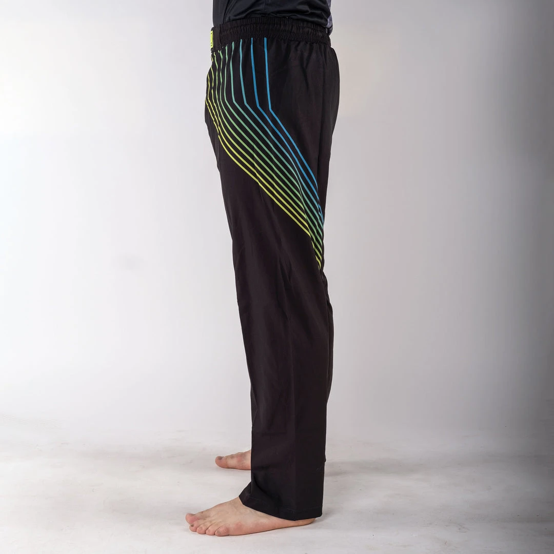 Fighter Pants - FIGHT - Black/rainbow, FF-P004B 4 Fighter Pants - FIGHT - Black/rainbow, FF-P004B