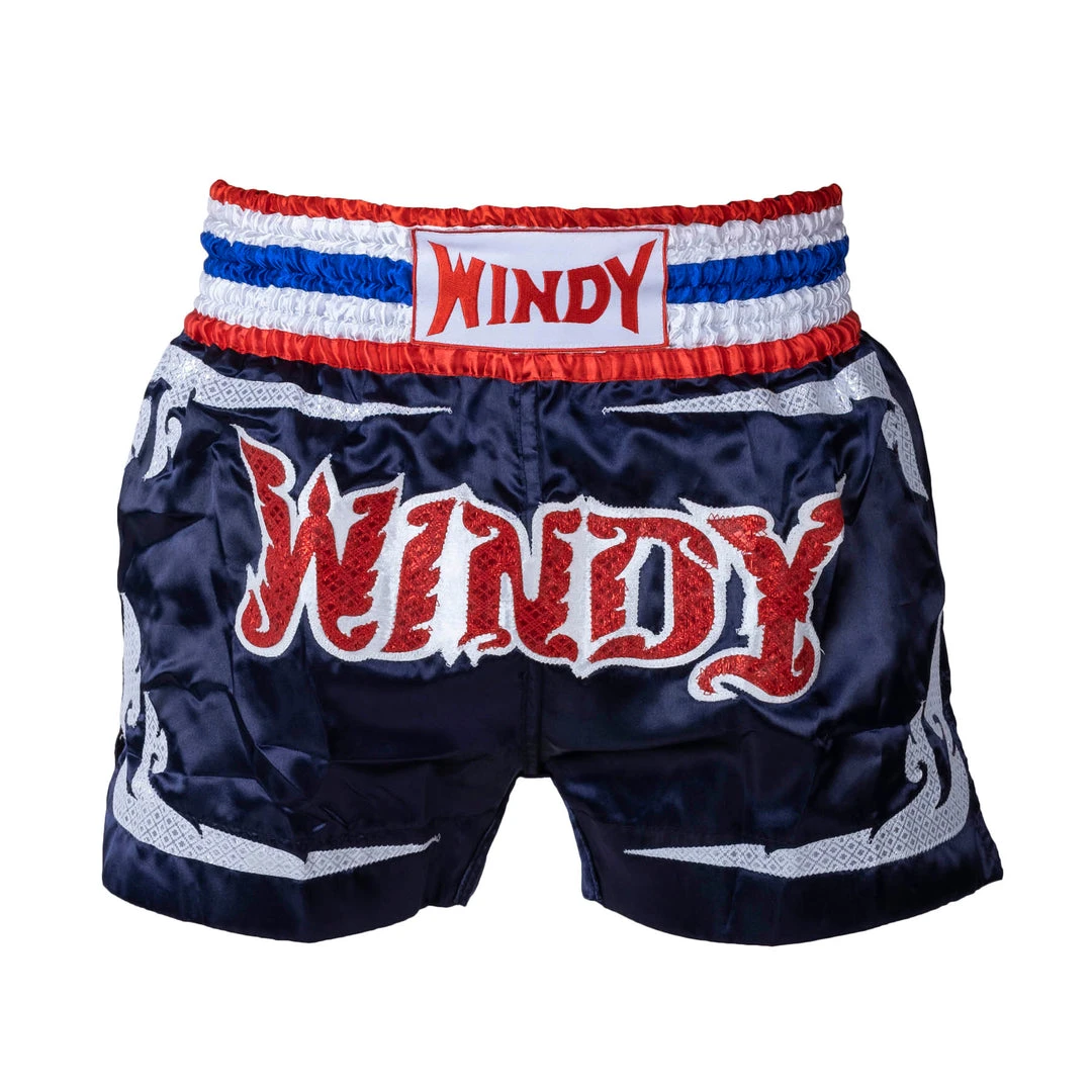 Windy Thai Trunks - Blue, BSW-01 K1 & Thai Shorts 3 Windy Thai Trunks - Blue, BSW-01 K1 & Thai Shorts