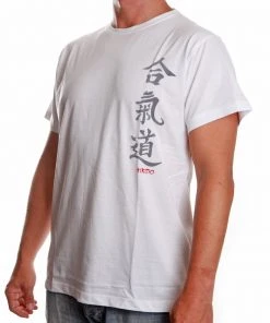 T-Shirts Satori Calligraphy T-Shirt - AIKIDO - White, SATT02-1