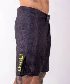 Fighter MMA Shorts - Life Is A Fight - Grey, FSHM-12 12 Fighter MMA Shorts - Life Is A Fight - Grey, FSHM-12