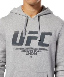 Reebok UFC Fan Hood - Grey, DU4577 Hoodies