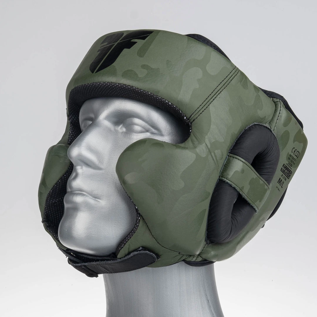 Headguard Fighter Sparring Pro - Khaki/camo, FHG-001CKH PROTECTION 5 Headguard Fighter Sparring Pro - Khaki/camo, FHG-001CKH PROTECTION