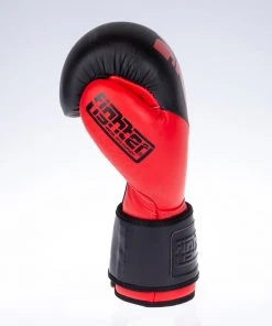 Fighter Boxing Gloves SPLIT-red/black, FBG-001BR 21 Fighter Boxing Gloves SPLIT-red/black, FBG-001BR