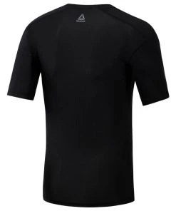 Reebok Training T-Shirts Workout Graphic Compression Tee - Black, EC0960