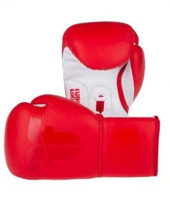 Fighter Boxing Gloves Competition Pro - Red/white, FBG-004R