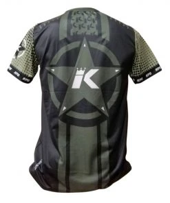 Training T-Shirts King ProBoxing Training T-shirt Star Vintage Stone - Black/khaki, TTEE02-BLK/KHA
