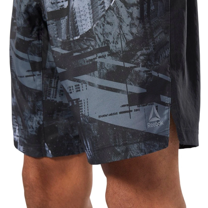 Training Shorts Reebok Moonshift Shorts - Black/blue, DU2166 4 Training Shorts Reebok Moonshift Shorts - Black/blue, DU2166