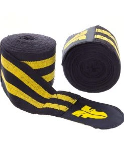 Fighter Handwraps - Black/yellow, BAND F YELLOW GLOVES