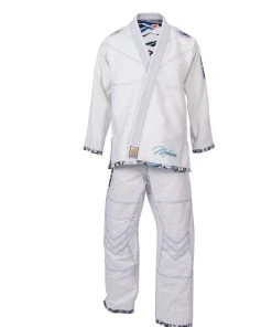 Top Ten Brazilian Jiu Jitsu Uniform Mohicans - White, 15123-1 BJJ Uniforms