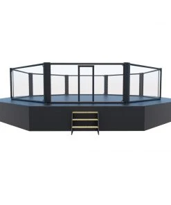 Fighter MMA Competition Cage 7x7m + Sidewalk 1m - Black, 7V1002DCH TRAINING