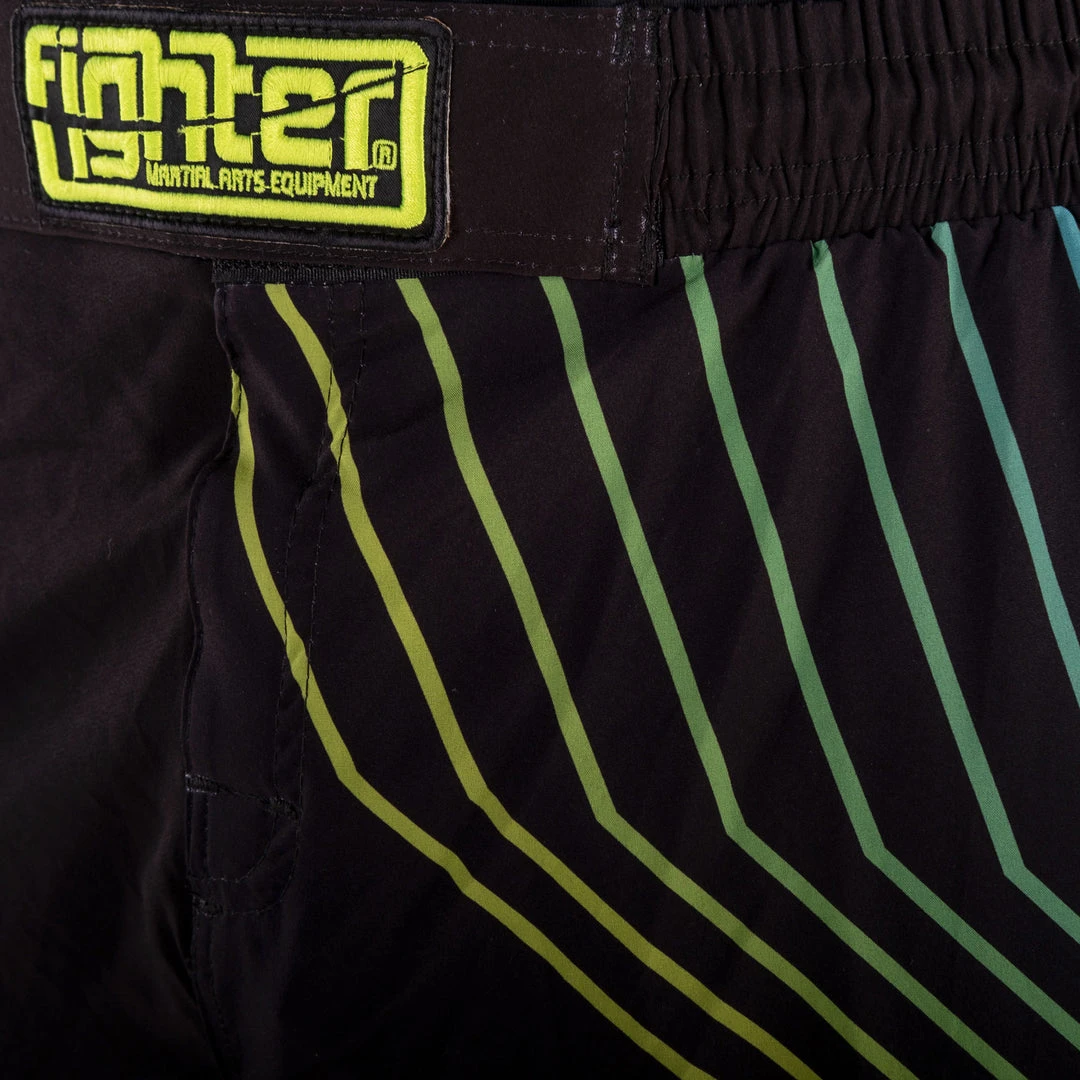 Fighter Pants - FIGHT - Black/rainbow, FF-P004B 6 Fighter Pants - FIGHT - Black/rainbow, FF-P004B