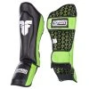 PROTECTION Fighter Shinguards Thai - Black/green, JE1573FFG