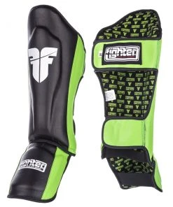 PROTECTION Fighter Shinguards Thai - Black/green, JE1573FFG