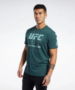T-Shirts Reebok UFC Logo T-shirt - Green, FJ5159