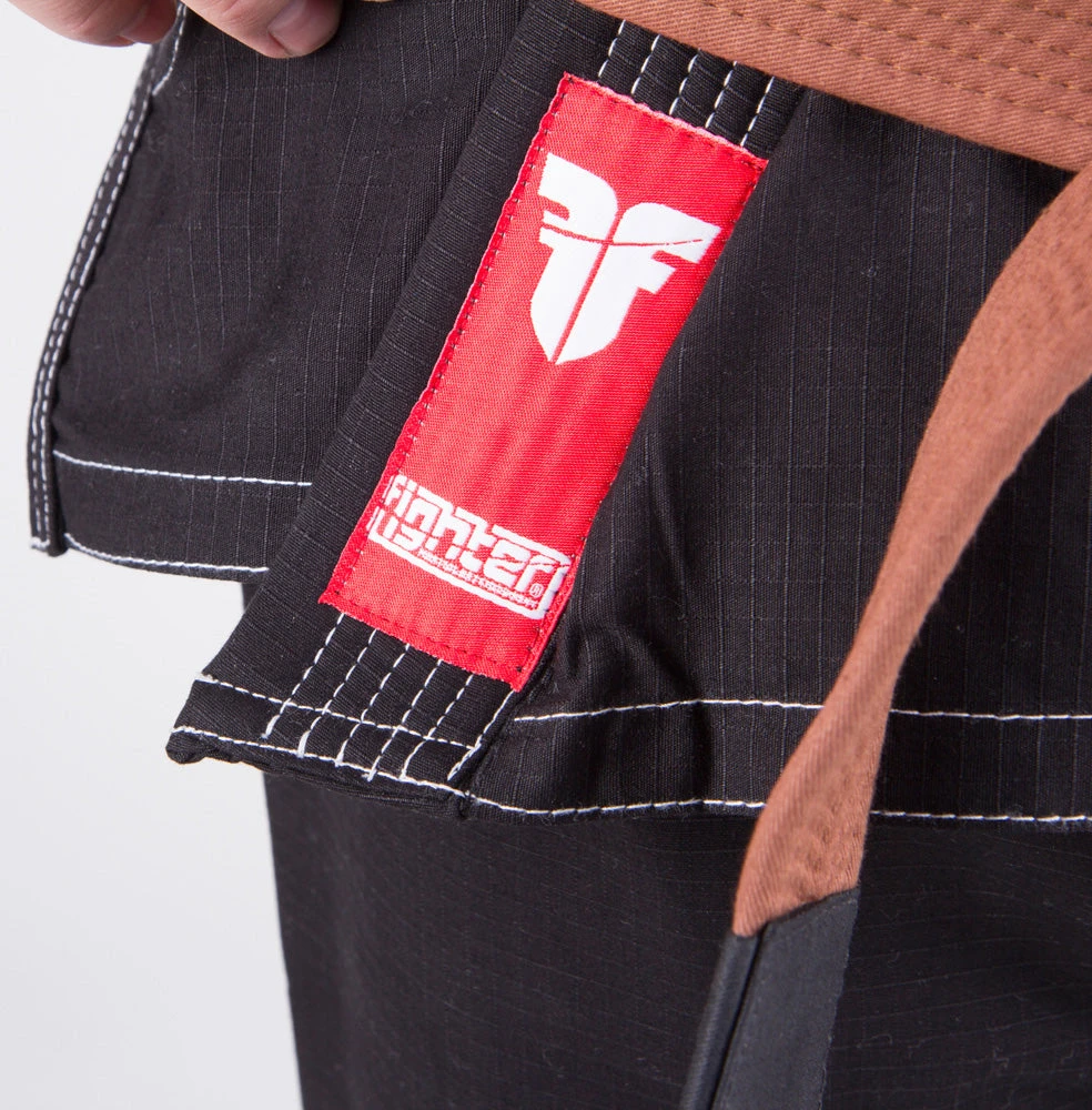 Fighter BJJ Ripstop Gi Rip Stop KIDS - Black, BJJBL-06 BJJ Uniforms 6 Fighter BJJ Ripstop Gi Rip Stop KIDS - Black, BJJBL-06 BJJ Uniforms