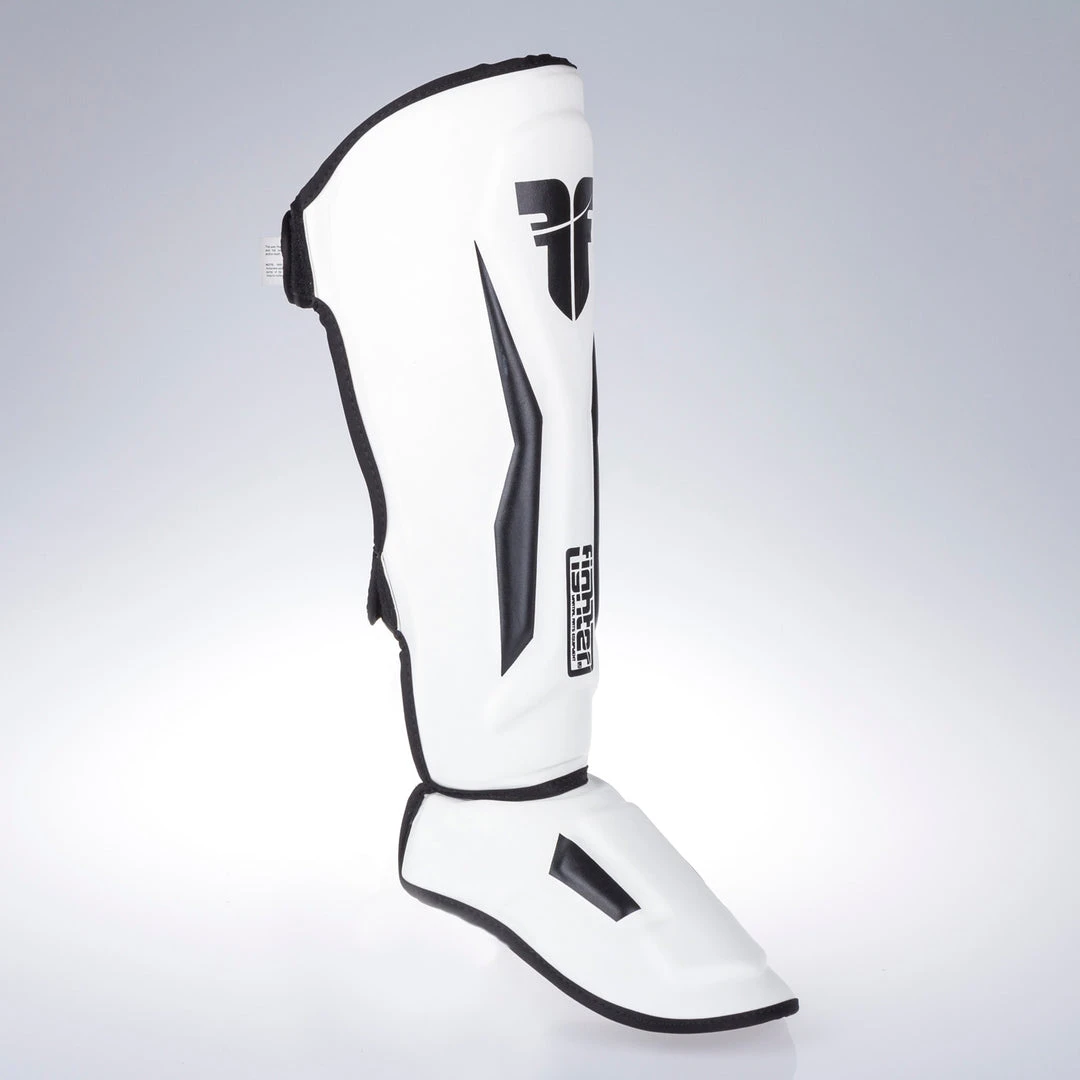 Fighter Shinguards Thai Ergo - White, FSG-004WB 5 Fighter Shinguards Thai Ergo - White, FSG-004WB