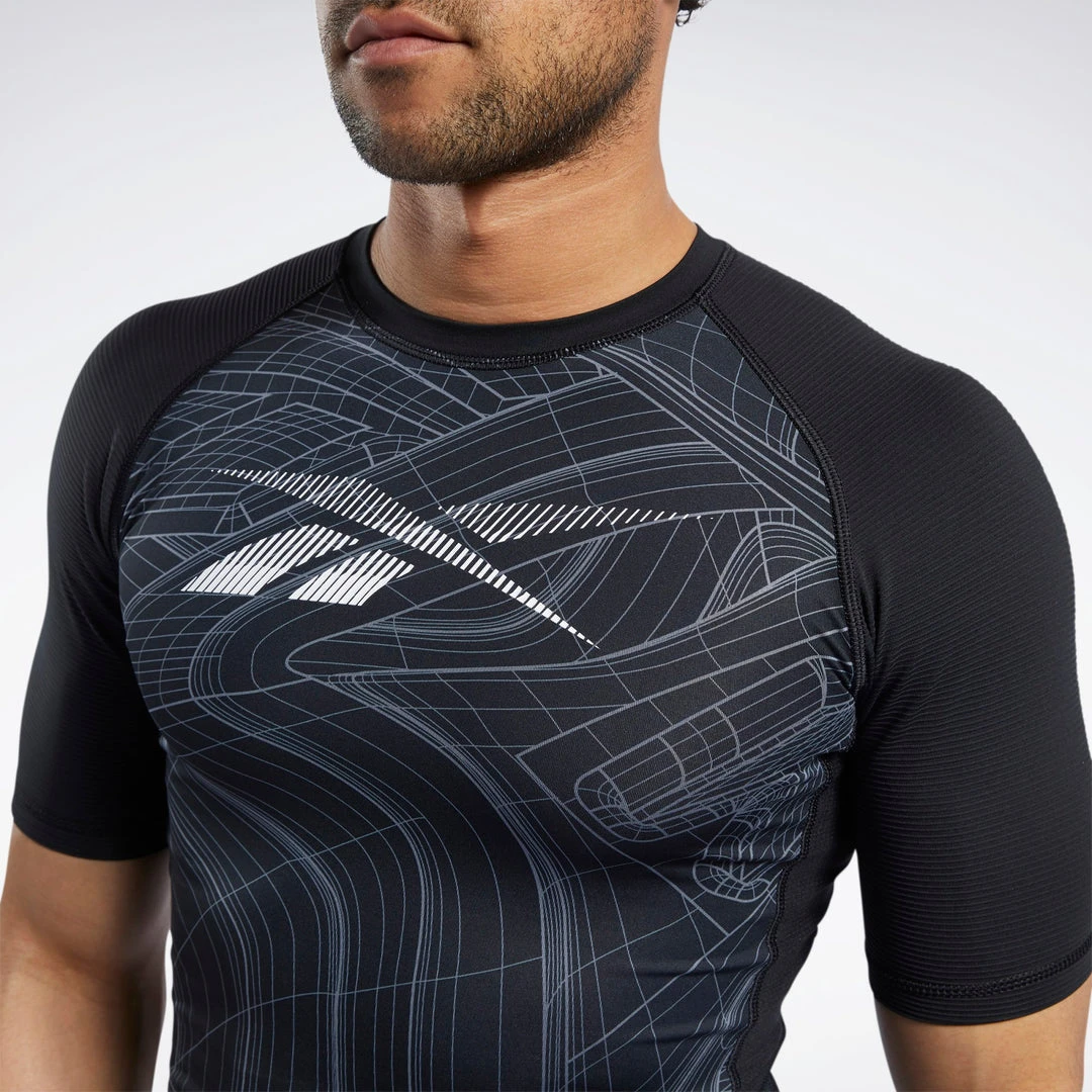 Reebok Printed Compression Tee, FS8579 Training T-Shirts 7 Reebok Printed Compression Tee, FS8579 Training T-Shirts