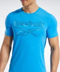 Reebok Activchill Tee - Blue, FU3284 Training T-Shirts