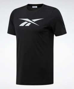 Reebok Workout Ready Tee - Black, FK6180 Training T-Shirts