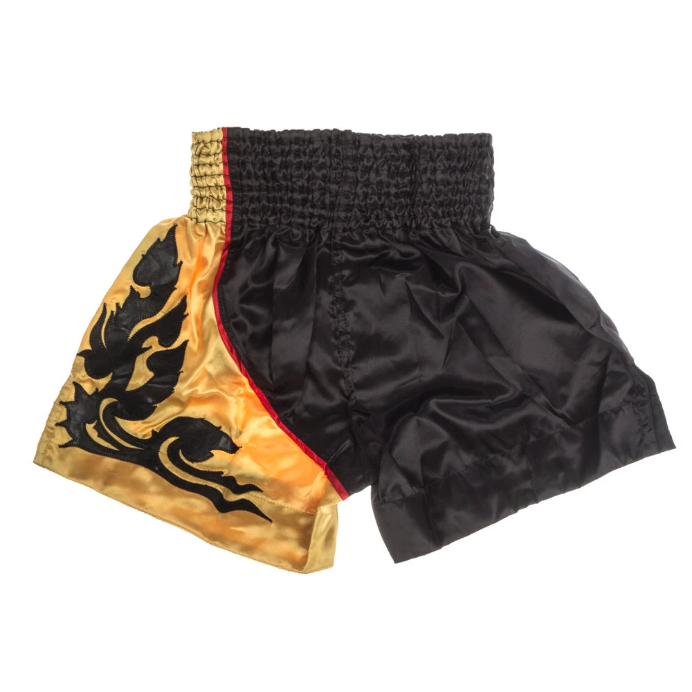 K1 & Thai Shorts Windy Thai Trunks - Black/gold, BSW-02 4 K1 & Thai Shorts Windy Thai Trunks - Black/gold, BSW-02