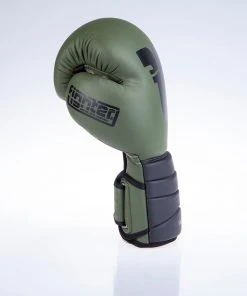 Fighter Boxing Gloves Sparring - Matt Khaki/black, FBG-002KB 20 Fighter Boxing Gloves Sparring - Matt Khaki/black, FBG-002KB