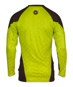 TOP TEN MMA Rash Guard TOPTEN UFA Long Sleeve - Black/yellow, 14111-92