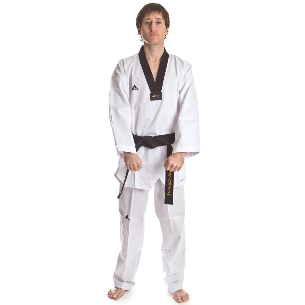 Adidas Taekwondo WT Uniforms Dobok WT Adichamp III Black V, ADITCH03-B