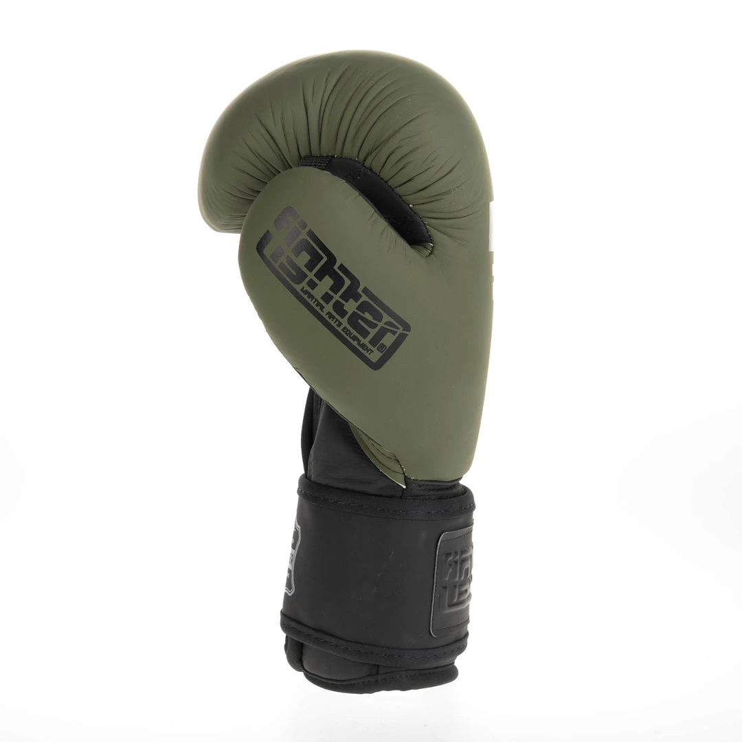 Fighter Boxing Gloves SIAM - Matt Khaki, FBG-003KB 8 Fighter Boxing Gloves SIAM - Matt Khaki, FBG-003KB
