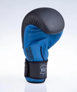 Fighter Boxing Gloves SPLIT- Matt Blue/black, FBG-001BBL