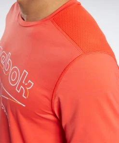 Training T-Shirts Reebok Activchill Tee - Red, FU3283