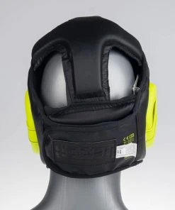 PROTECTION Headguard Fighter Sparring - Black/neon Yellow, JE1421PUBNY