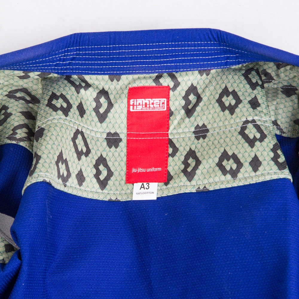 Fighter BJJ Ripstop Gi Rip Stop KIDS - Blue, BJJBLU-04 8 Fighter BJJ Ripstop Gi Rip Stop KIDS - Blue, BJJBLU-04