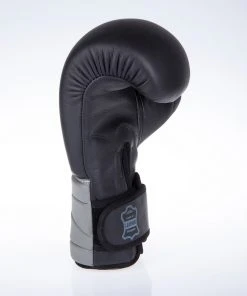 Fighter Boxing Gloves Sparring - Black/gray, FBG-002-BG