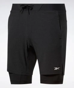 Compression Shorts Reebok 2in1 Epic Shorts - Black, FS8561