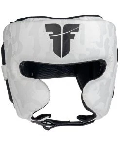 PROTECTION Headguard Fighter Sparring Pro - White/camo, FHG-001CWH
