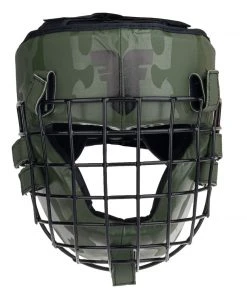 Fighter Shock Head Guard - Khaki/camo, JE999-KHC